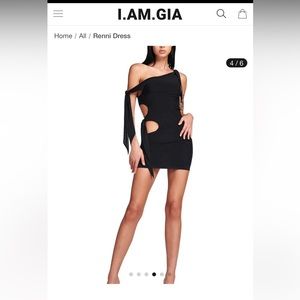 I.AM.GIA Black Mini Dress